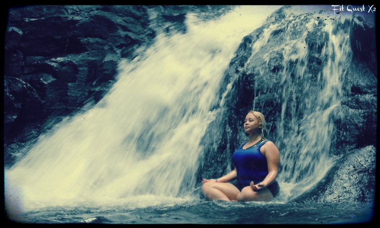 Meditating by the falls
